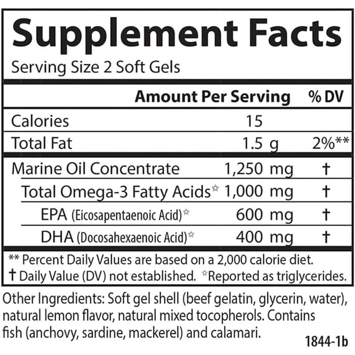 Carlson Labs Maximum Omega Minis 1,000mg 60 Mini Softgels Plus 20 Softgels Free