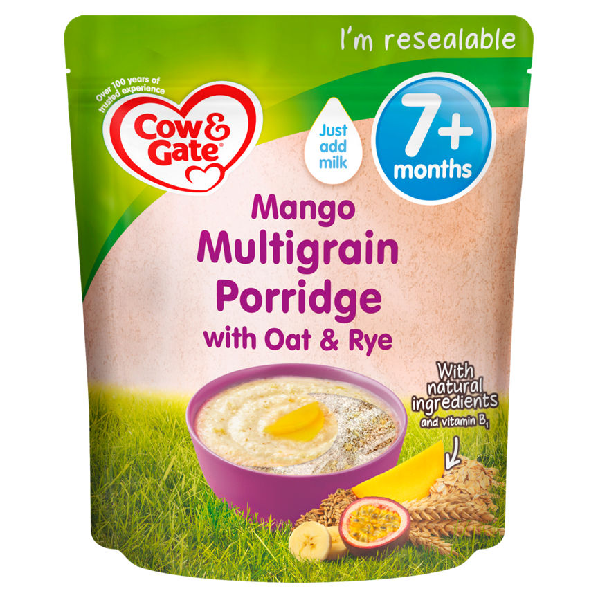 Cow Gate Mango Multigrain Porridge with Oat and Rye 200g