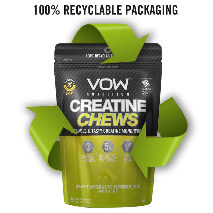 VOW Nutrition Amino Chews 100Tabs Apple Mango \u0026 Lime