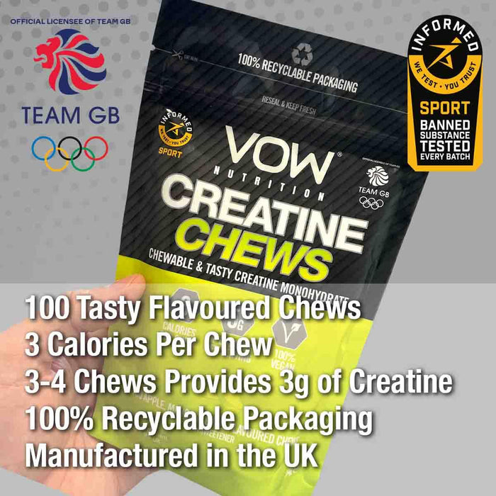 VOW Nutrition Amino Chews 100Tabs Apple Mango \u0026 Lime
