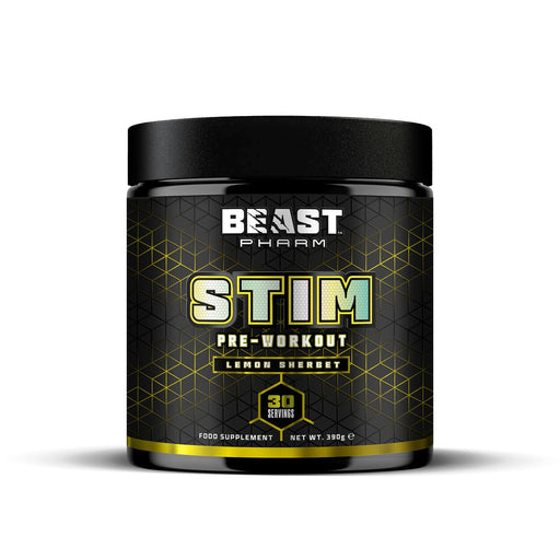 Beast Pharm STIM Pre Workout 390g (Lemon Sherbet)