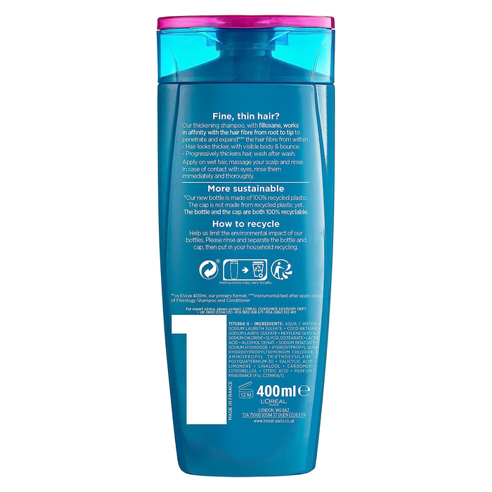 L'Oréal Paris Elvive Fibrology Thickening Shampoo 400ml