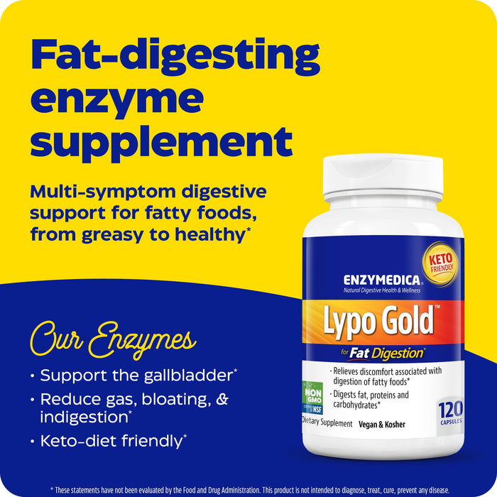 Enzymedica Lypo Gold 120 Capsules