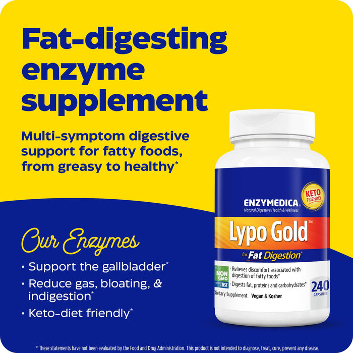 Enzymedica Lypo Gold 240 Capsules