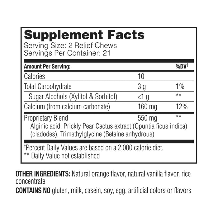 Enzymedica Heartburn Soothe Vanilla-Orange 42 Chewables