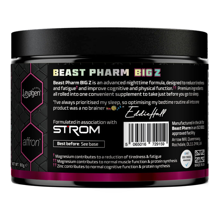 Beast Pharm Big Z Advanced Nighttime Formula 90g Sour Cherry