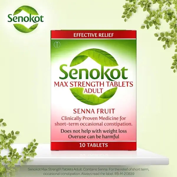 Senokot Max Strength Tablets 10 Tablets