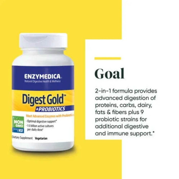 Enzymedica Digest Gold + Probiotics 90 Capsules