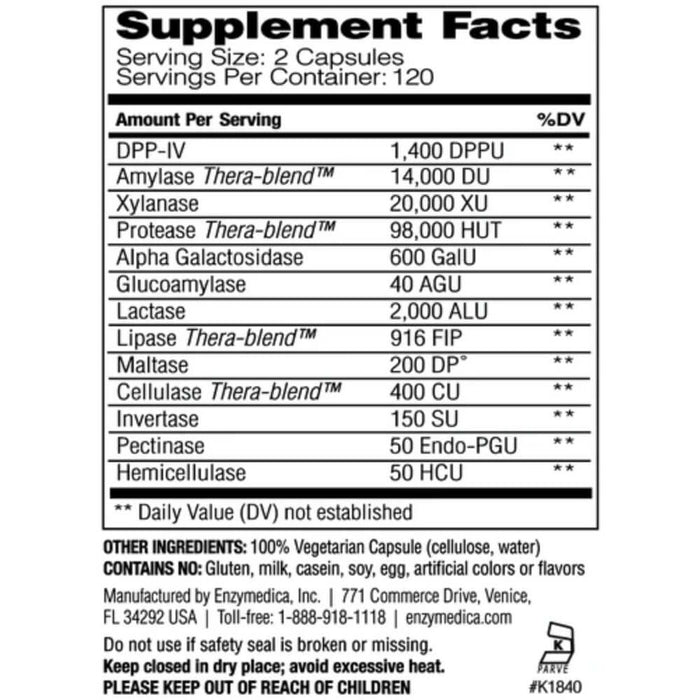 Enzymedica Digest Spectrum 120 Capsules
