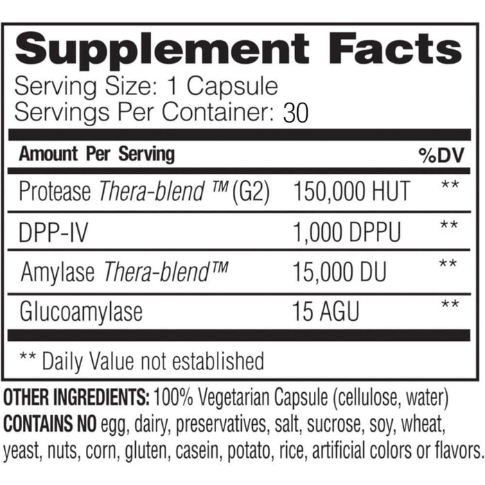 Enzymedica GlutenEase Extra Strength 30 Capsules