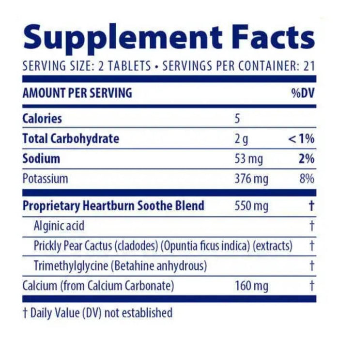 Enzymedica Heartburn Soothe Vanilla-Orange 42 Chewables