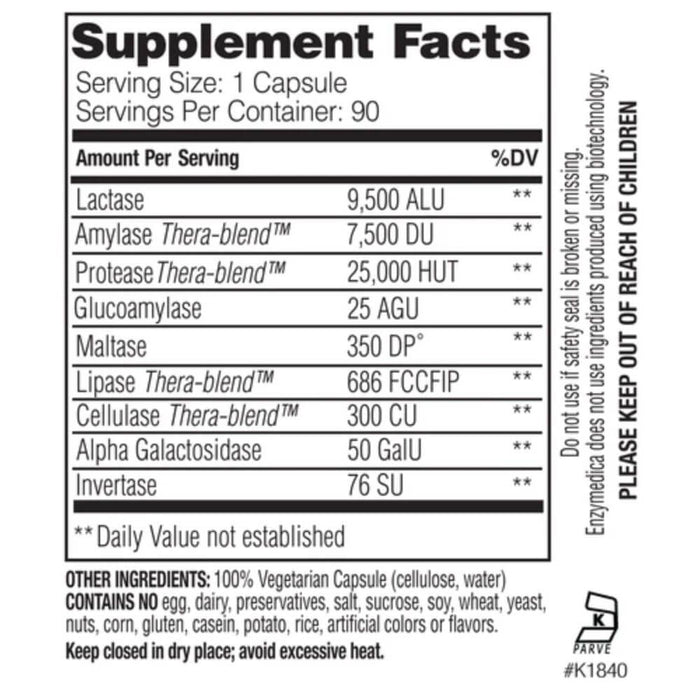 Enzymedica Lacto 90 Capsules