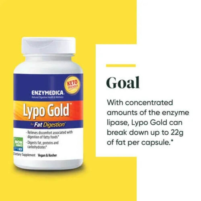 Enzymedica Lypo Gold 120 Capsules