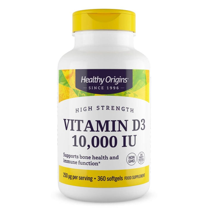 Vitamin D3 10,000iu 360 Softgels from Healthy Origins
