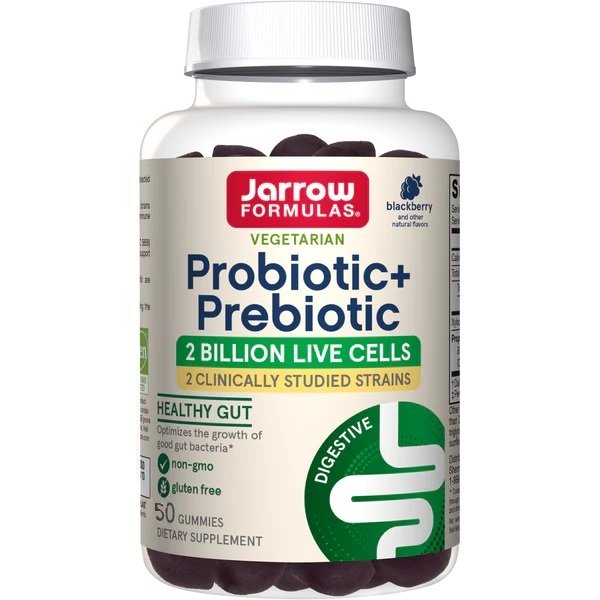 Jarrow Formulas Probiotic + Prebiotic, Blackberry 50 gummies — Health