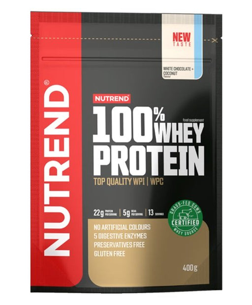 Nutrend 100% Whey Protein, White Chocolate + Coconut - 400g