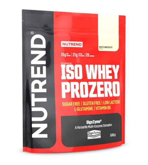 Nutrend Iso Whey Prozero, White Chocolate - 500g