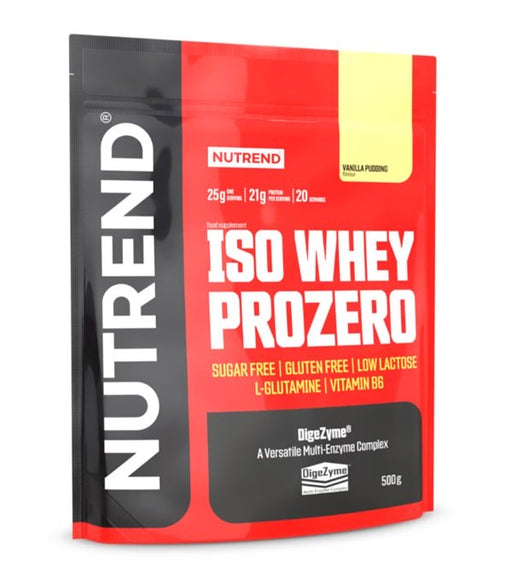 Nutrend Iso Whey Prozero, Vanilla Pudding - 500g