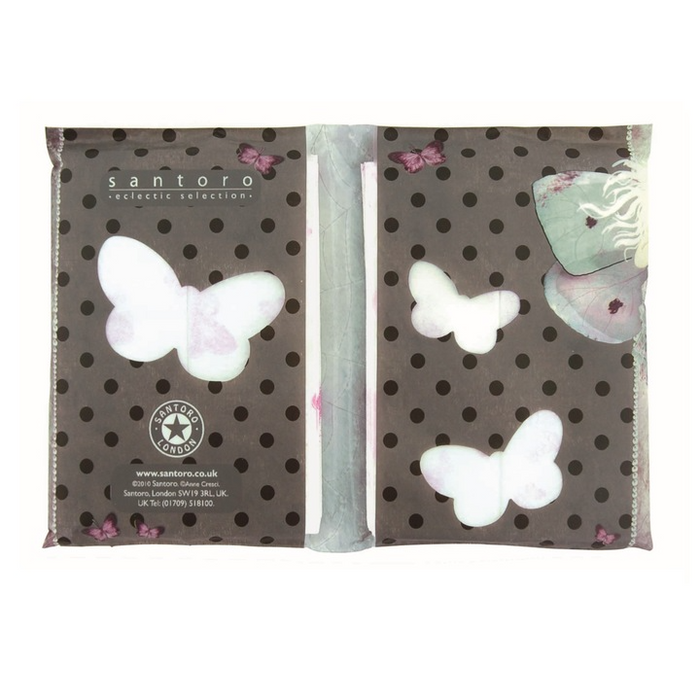 3 packs of Santoro Miss Butterfly design 12 x 3 ply tissues (36 tissue total)
