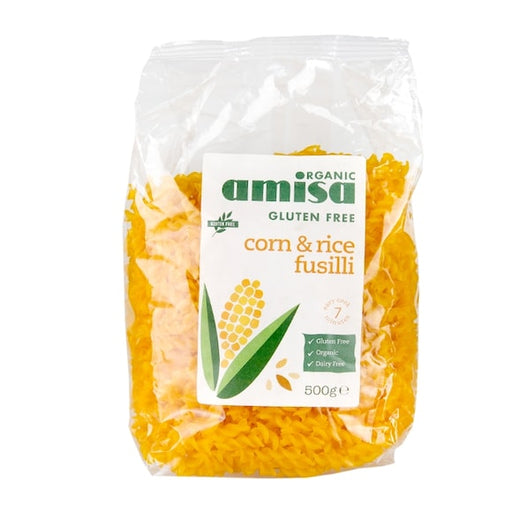 Amisa Organic Gluten Free Corn & Rice Fusilli 500g
