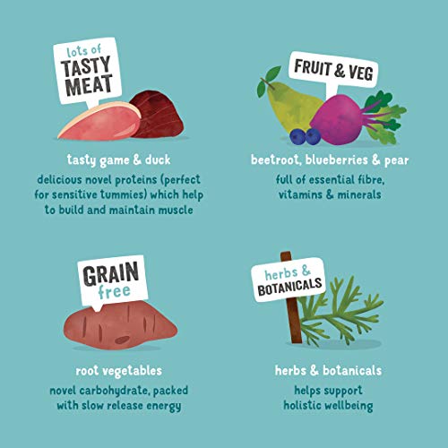 Edgard & Cooper Natural Wet Adult Dog Food - 400g - Game & Duck - gain Free Protein & Hypoallergenic