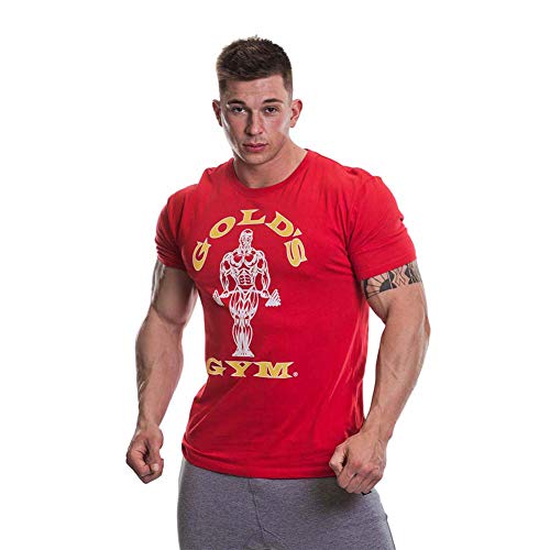 Gold's Gym Men's Muscle Joe Premium Fitness Workout T-Shirt Red 2X-Large