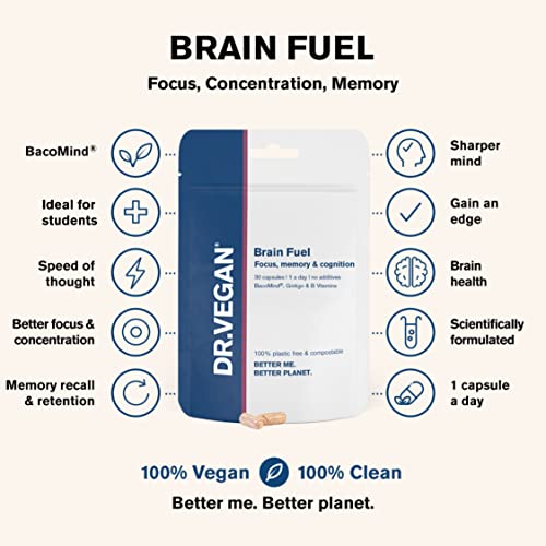 Dr Vegan Brain Fuel Memory & Focus 30 Caps — Health Pharm