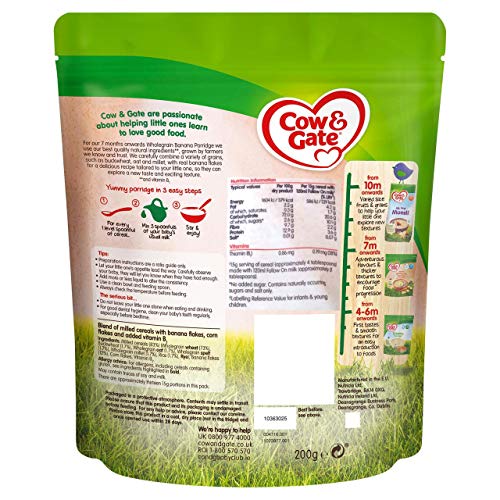 Cow & Gate Red Berry Wholegrain Porridge Baby Cereal 200g