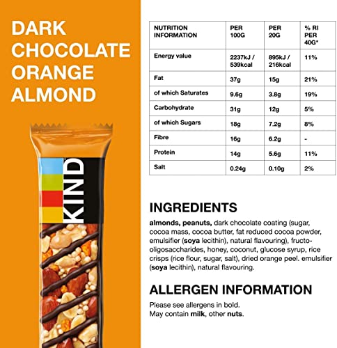 Kind Dark Chocolate Orange Almond — Health Pharm