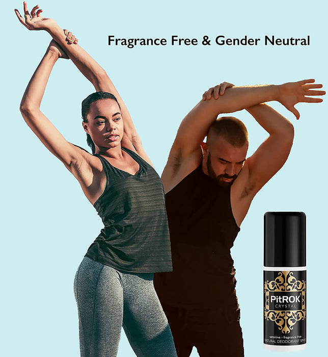 PitRok Crystal Sensitive Fragrance Free Natural Deodorant Spray 100ml PitRok