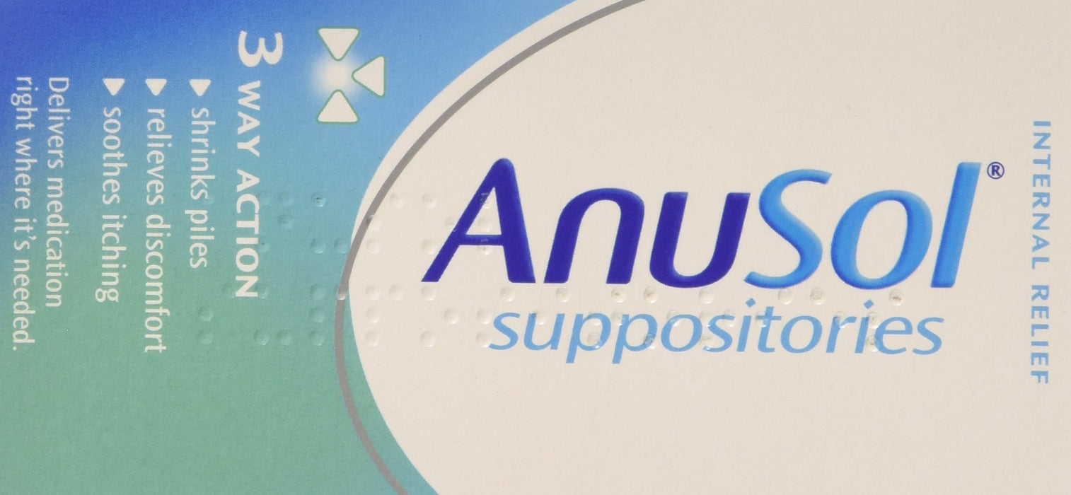 Best Price on Anusol - Suppositories Treatment for Haemorrhoids - Shinks piles, relieves discomfort & soothes itching - 24 Suppositories