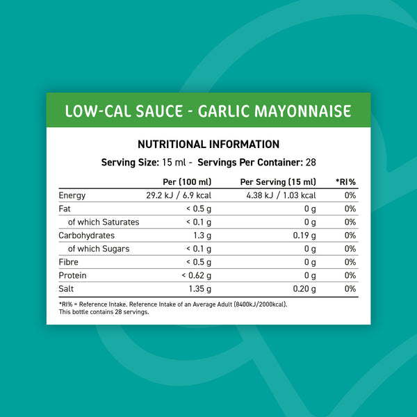 Fit Cuisine Low Calorie Sauce Garlic Mayonnaise 425ml