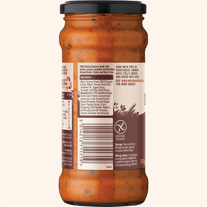 Meridian Free From Tikka Masala Cooking Sauce 350g