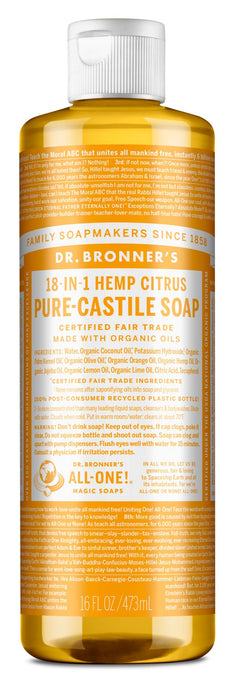 Dr Bronner Savon de Castille Liquide aux Agrumes 473ml