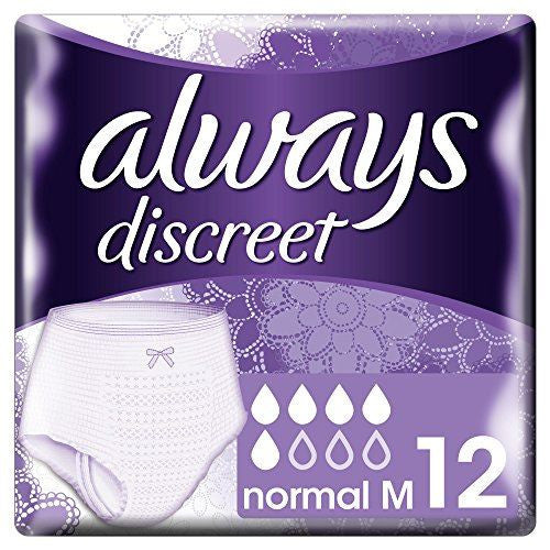 Always Discreet Incontinence Pants Normal Medium x 12 — Health Pharm