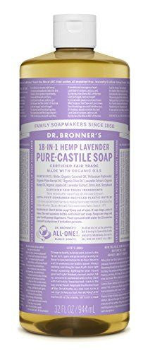 Dr Bronner Lavender Castile Liquid Soap 1000 ML