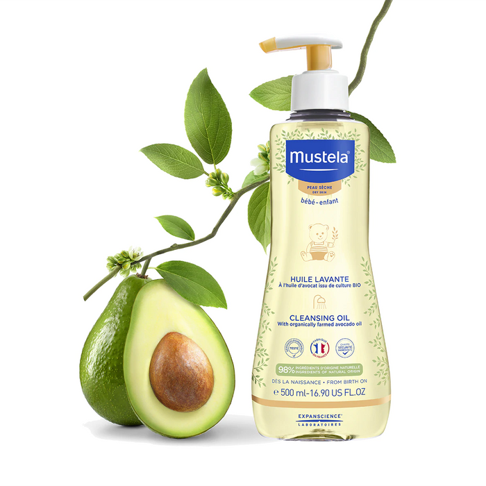 Mustela Bebe Cleansing Oil For Dry Skin 500ml